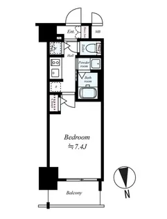 梅田ウエストレジデンス【8階】の間取り
