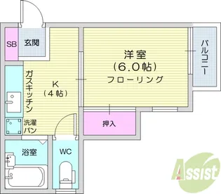 コーポ岩谷【2階】の間取り
