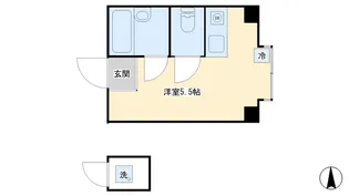 パテオ田園【1階】の間取り