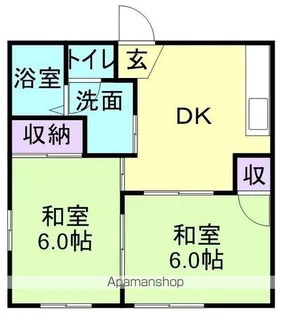 フォーブル若葉【2階】の間取り