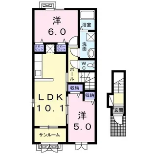 フェリス【2階】の間取り