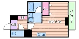 レジデンス釣鐘【7階】の間取り