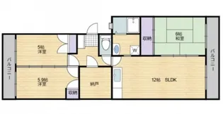 ロイヤルシマモト【2階】の間取り