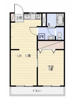 太陽ハイツ【2階】の間取り
