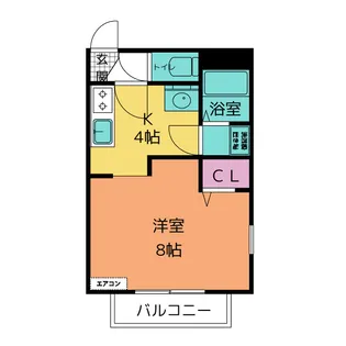 カーサ・ミモザ【1階】の間取り