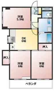 メゾン・タツミ【4階】の間取り