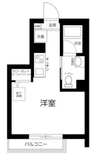 ワクラス中野【1階】の間取り