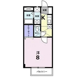 サンフォレストM【1階】の間取り