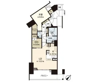 プライムアリーナ新百合ヶ丘【13階】の間取り