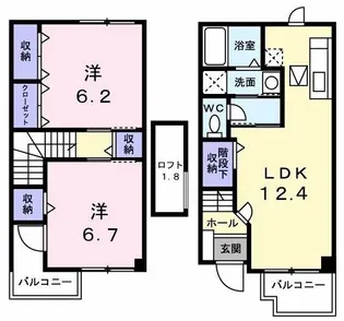 サダンノ-ス B【1階】の間取り