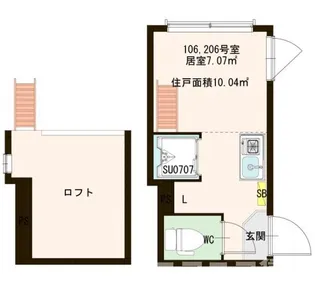 レジデンス赤羽【1階】の間取り