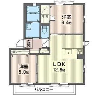 エスポアメゾン B【2階】の間取り