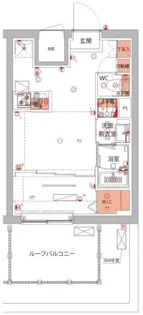 ハーモニーレジデンスパレスフロント【5階】の間取り