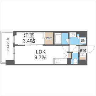 コンフォリア新大阪宮原Q【5階】の間取り