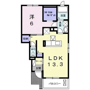 サン・パラストIII【1階】の間取り