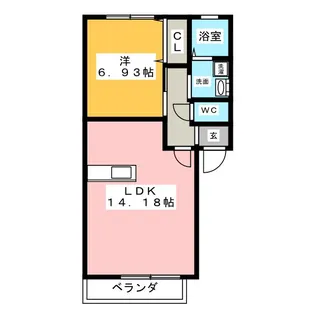 グレースK【2階】の間取り
