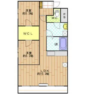 フォレストヴァンガード【2階】の間取り