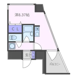 早稲田ノースウエストビルディング【3階】の間取り