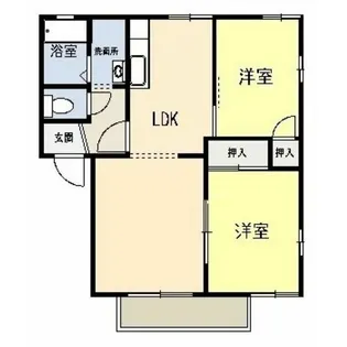 ぱすとらる51C棟【2階】の間取り