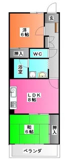 赤羽シティハイツ【3階】の間取り