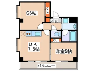 カーザソラ-レ生田【3階】の間取り