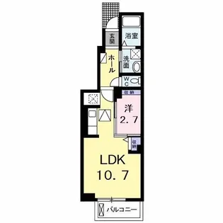 ラ・シーズ【1階】の間取り