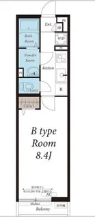 【リブリ・稲田堤】【1階】の間取り