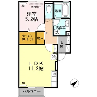 リッチジャスミン【2階】の間取り
