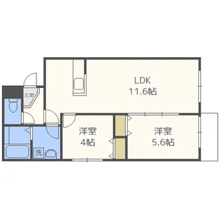 ami中の島【4階】の間取り