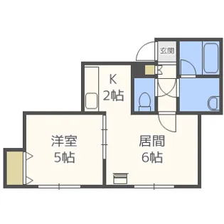 リバーサイドII【3階】の間取り