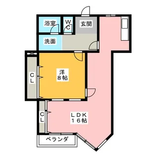 フルーヴェ1番館【3階】の間取り