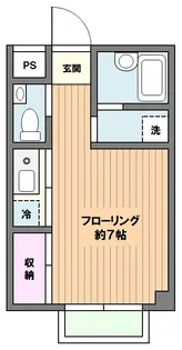 ウエル羽根木【1階】の間取り