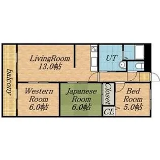 RAFILIA SAPPORO【8階】の間取り