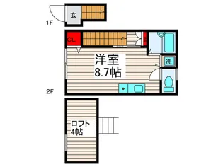 ユキミグランシャレー島根II【2階】の間取り