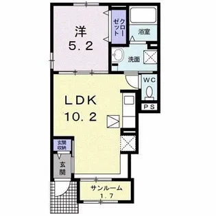 フェリクス【1階】の間取り