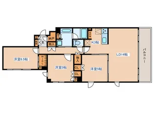 レジデンスコート吉祥寺【4階】の間取り