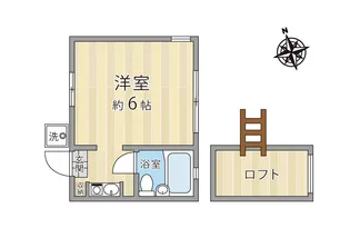 クオーターキャビン【2階】の間取り
