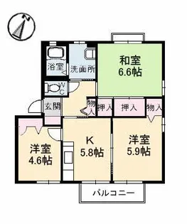 フォレスタ【1階】の間取り