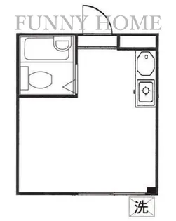 フラッツ上馬【1階】の間取り