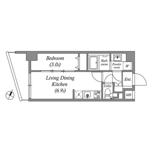 クオリタス田端【3階】の間取り