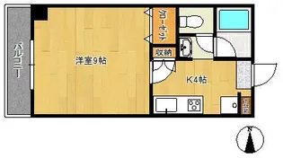 エミナンス扇町【3階】の間取り