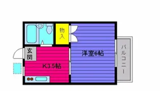 グリーン烏山【1階】の間取り