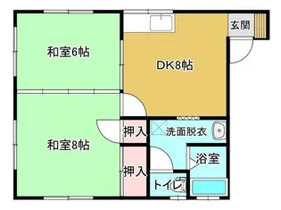 サンハイツ【2階】の間取り
