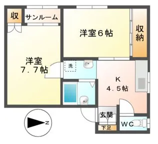 ライブスII【1階】の間取り