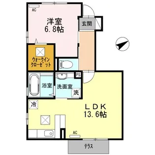 ゴート【1階】の間取り