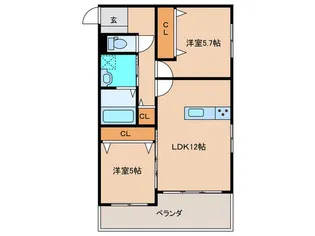PHOENIX福間BAYSIDE【1階】の間取り