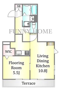 メゾン フィル デ フェール【1階】の間取り