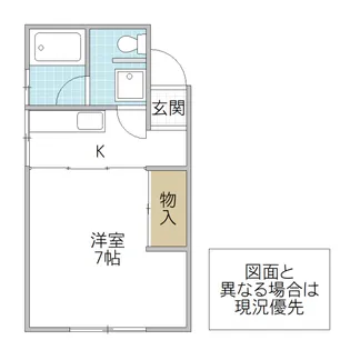 コーポ大関 B棟【2階】の間取り