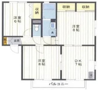 サンレイクヴィラSUZUKI【1階】の間取り