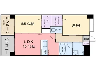 ココ・シャルマン壱番館【2階】の間取り